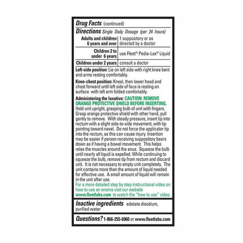 Fleet, Liquid Glycerin Suppositories, 7.5 Ml, Box Of 4