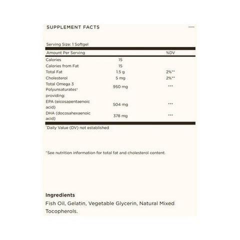 Solgar, Triple Strength Omega-3, 950 mg, 100 Soft Gels