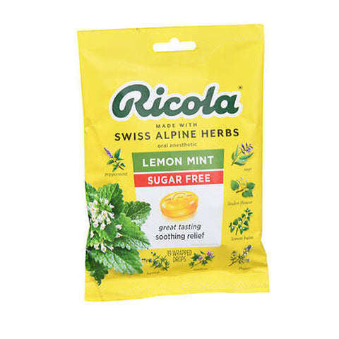 Ricola, Herb Throat Drops Sugar Free, Lemon Mint 19 each