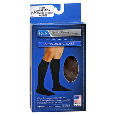 Scott Specialties, Men's Medical Socks Firm Compression X-Large Brown, 1 Pair