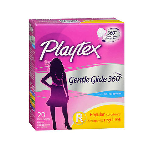 Playtex, Gentle Glide Unscented Regular Tampons, 20 each