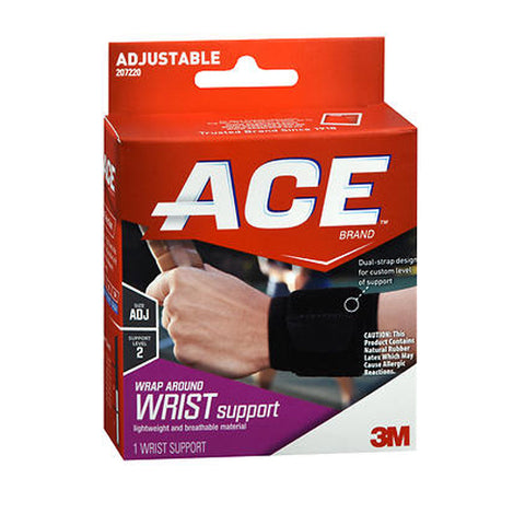 Ace, Wrap Around Wrist Support, Black,1 each