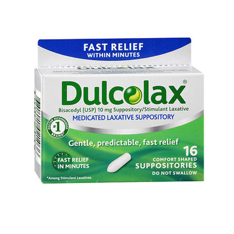 Dulcolax, Laxative Suppositories, 16 each