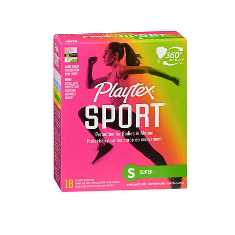 Playtex, Sport Tampons Super Unscented, 18 Count
