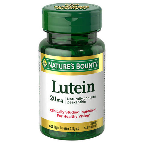 Nature's Bounty, Lutein, 20 mg, 40 Softgels
