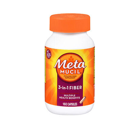 Metamucil, 3 In 1 Multi Health Fiber, 160 caps
