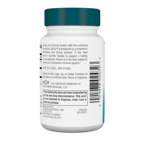 Source Naturals, Epicor with Vitamin D-3, 500 mg, 30 caps