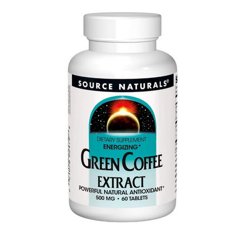 Source Naturals, Green Coffee Extract Energizing, 500 mg, 60 tabs