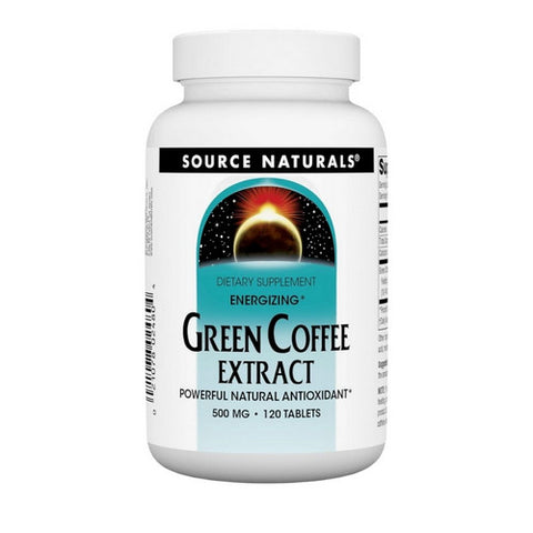Source Naturals, Green Coffee Extract Energizing, 500 mg, 120 tabs