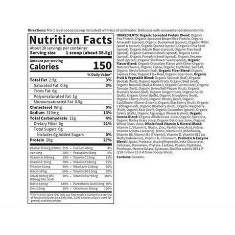 Garden of Life, RAW Organic Meal, 6.03 Oz