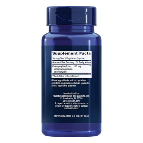 Life Extension, Chlorophyllin, 100 mg, 100 Vcaps