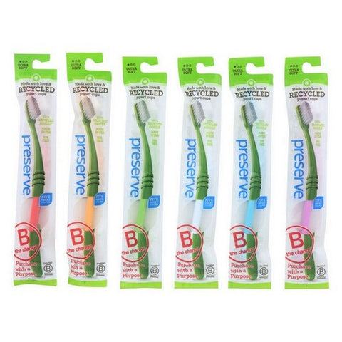 Preserve, Ultra Soft Bristle Toothbrush Pink, 1 Each (Case Of 6)