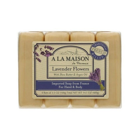 A La Maison, Bar Soap Value Pack, Lavender Flowers 4 CT