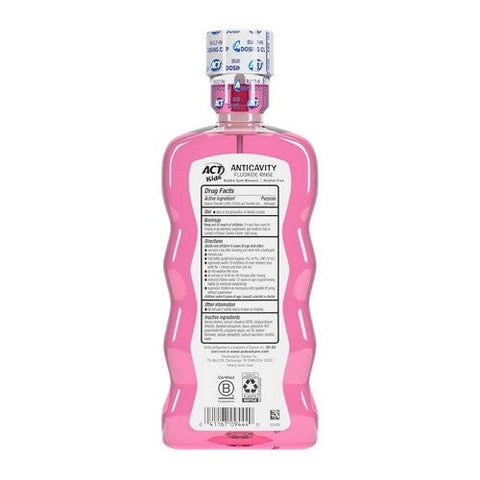 Act, Kids Bubblegum Anticavity Fluoride Mouthwash, 16.9 Oz