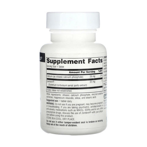 Source Naturals, Zembrin, 25mg, 60 Tabs