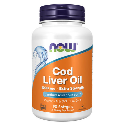 Now Foods, Cod Liver Oil, 1000 mg, 90 SoftGels