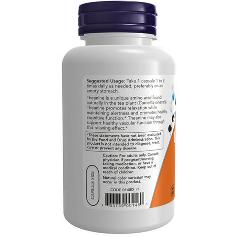 Now Foods, L-Theanine, 120 Vcaps