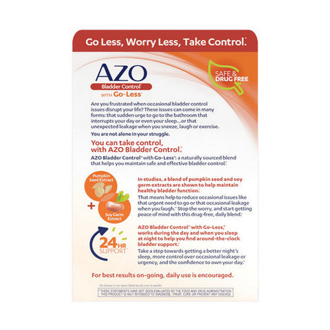 Azo, Bladder Control With Go-Less, 54 Caps