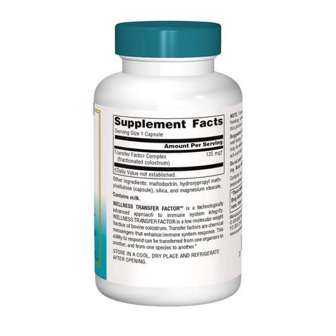 Source Naturals, Wellness Transfer Factor, 125 mg, 60 Veg Caps