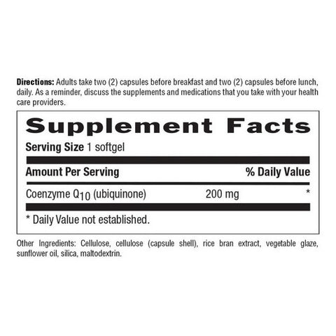 Country Life, CO Q 10, 200 mg, 60 Softgels