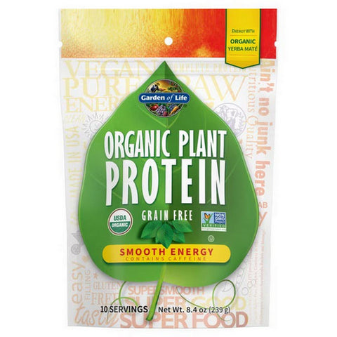 Garden of Life, Organic Plant Protein, Smooth Energy 9 oz