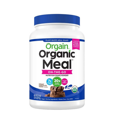 Orgain, Organic Meal Powder Creamy Chocolate Fudge, 2.01 lbs
