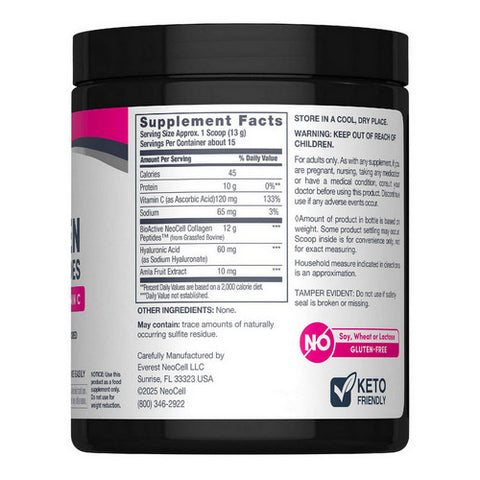 Neocell Laboratories, Advanced Collagen Peptides Grass Fed Plus, 6.46 Oz