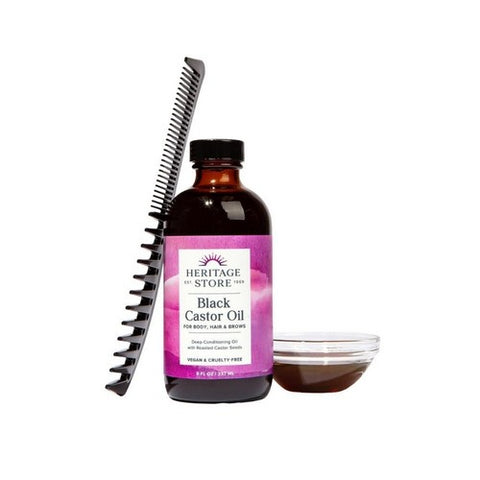Heritage Store, Black Castor Oil, 8 fl oz