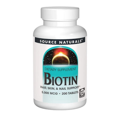 Source Naturals, Biotin, 5,000 mcg, 200 Tabs