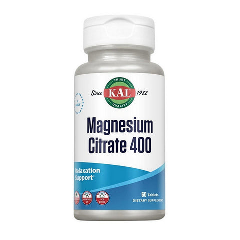 Kal, Magnesium Citrate 400, 60 Tabs
