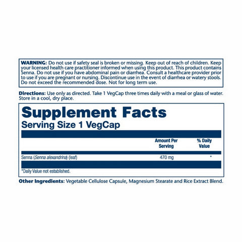 Solaray, Senna, 100 Caps