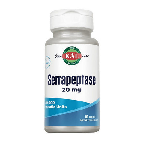 Kal, Serrapeptase, 20 mg, 90 Tabs