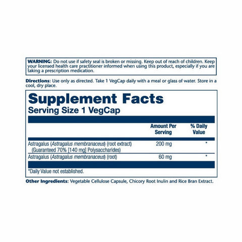 Solaray, Astragalus Root Extract, 200 mg, 30 Caps