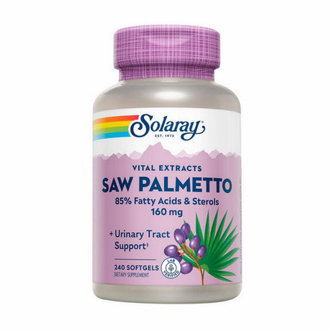 Solaray, Saw Palmetto Berry Extract, 160 mg, 240 Softgels
