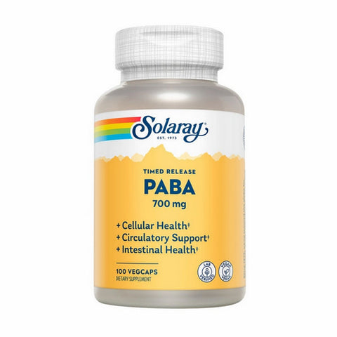 Solaray, PABA, 700 mg, 100 Caps
