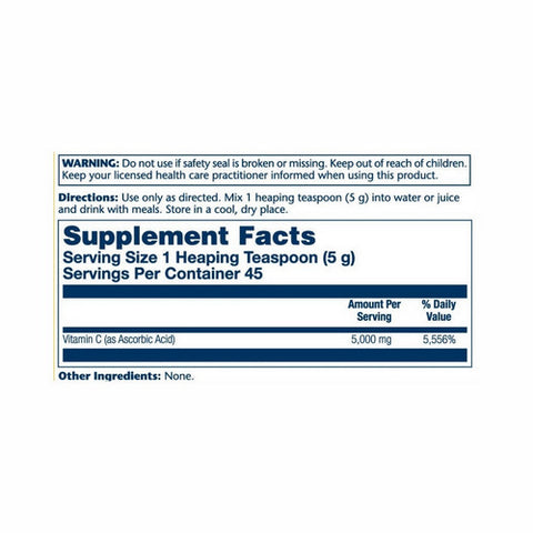 Solaray, Vitamin C Powder, 5,000 mg, 8 oz