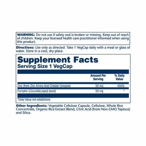 Solaray, Zinc, 50 mg, 100 Caps