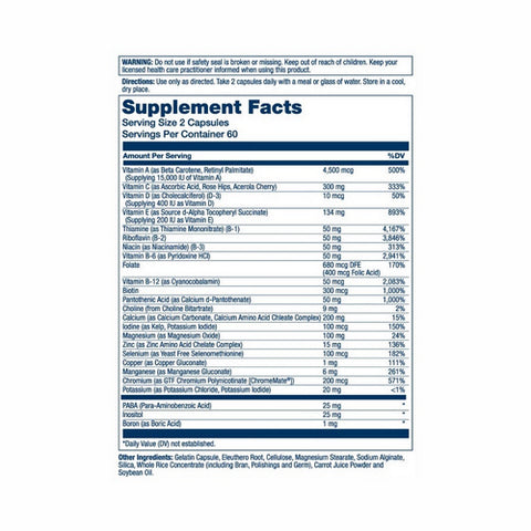 Solaray, Twice Daily Multi Energy Iron-Free, 120 Caps