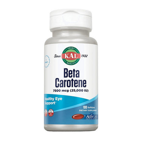 Kal, Beta Carotene, 25,000 IU, 100 Softgels