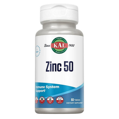 Kal, Zinc 50, 60 Tabs