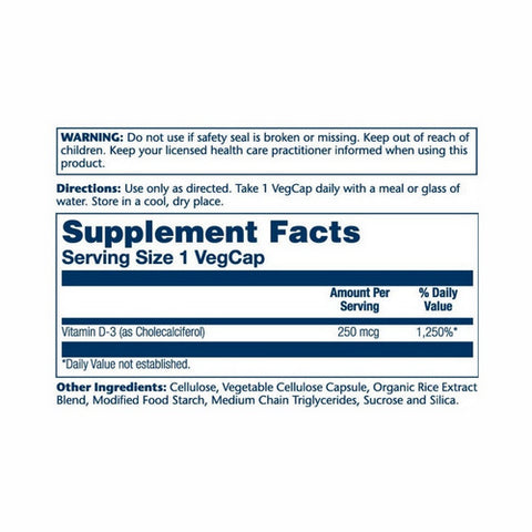Solaray, Vitamin D-3, 400 IU, 60 Caps
