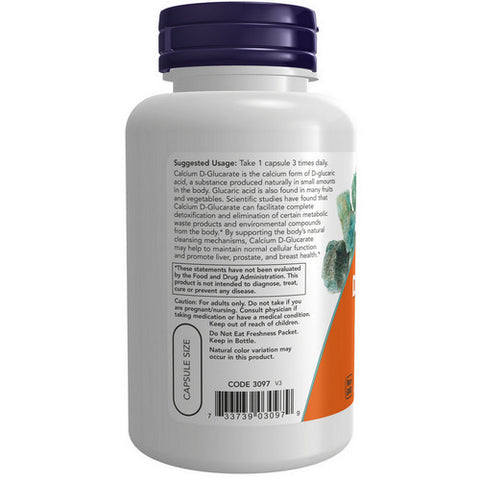 Now Foods, Calcium D-Glucarate, 500 mg, 90 Veg Caps