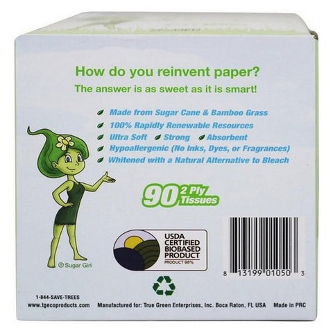 Green Forest, Face Tissue Cube Tree Less, 90 Count(Case Of 30)
