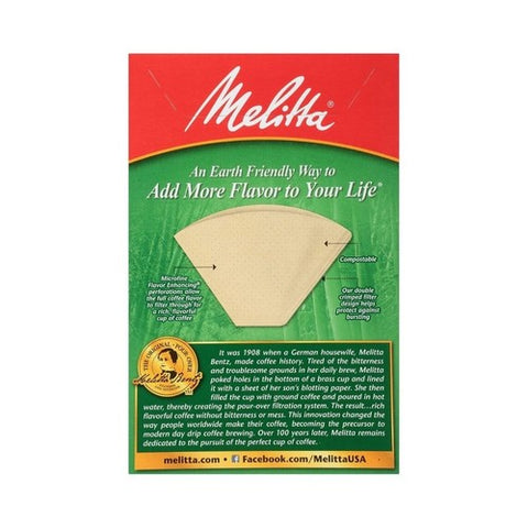 Melitta, Coffee Filter, Bamboo Brown No4 80PC