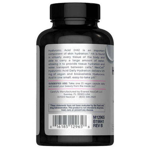 Neocell Laboratories, Hyaluronic Acid 125 mg, 60 Caps