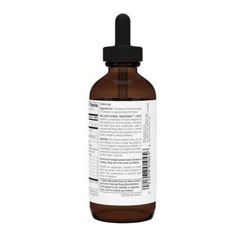 Source Naturals, Wellness Herbal Resistance Liquid Standard Formula, 4 Fl Oz