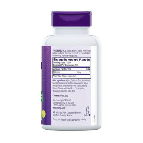 Natrol, Fast Dissolve Melatonin Citrus Punch, 10 mg, Citrus Punch 100 Tabs