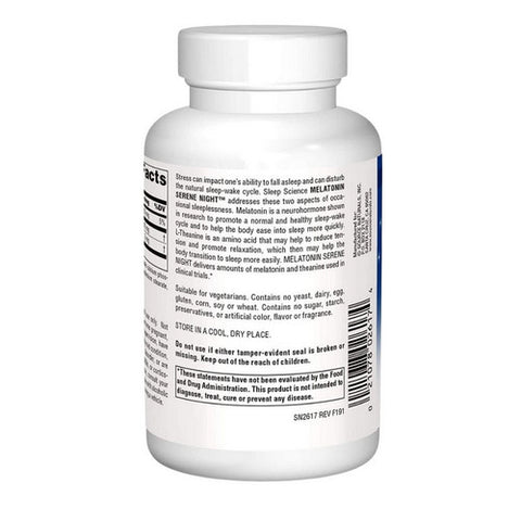 Source Naturals, Melatonin Serene Night, 120 Tabs