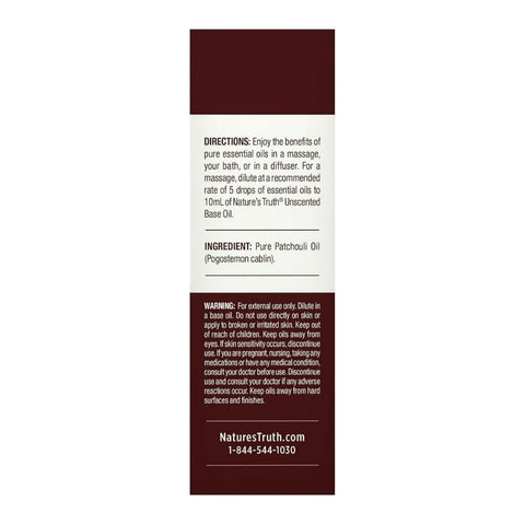 Nature's Truth, Essential Oil Patchouli Dark, 0.51 Oz