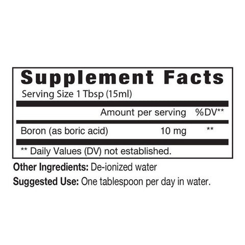 Eidon Ionic Minerals, Eidon's Regular Liquid Boron, 18 Oz